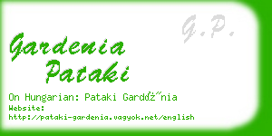 gardenia pataki business card